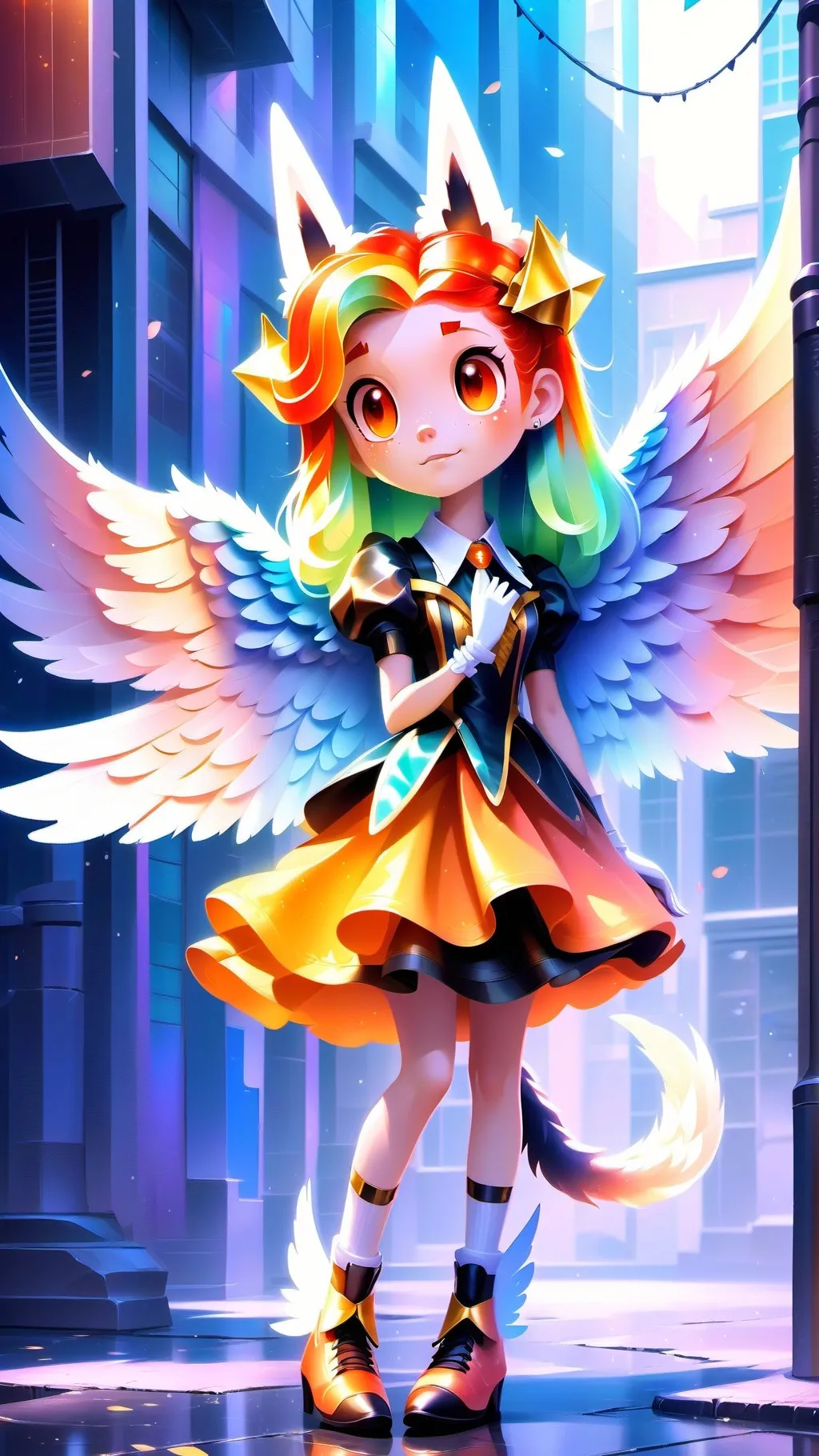 ai character: Dusk background