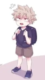 ai character: Baby bakugo  background