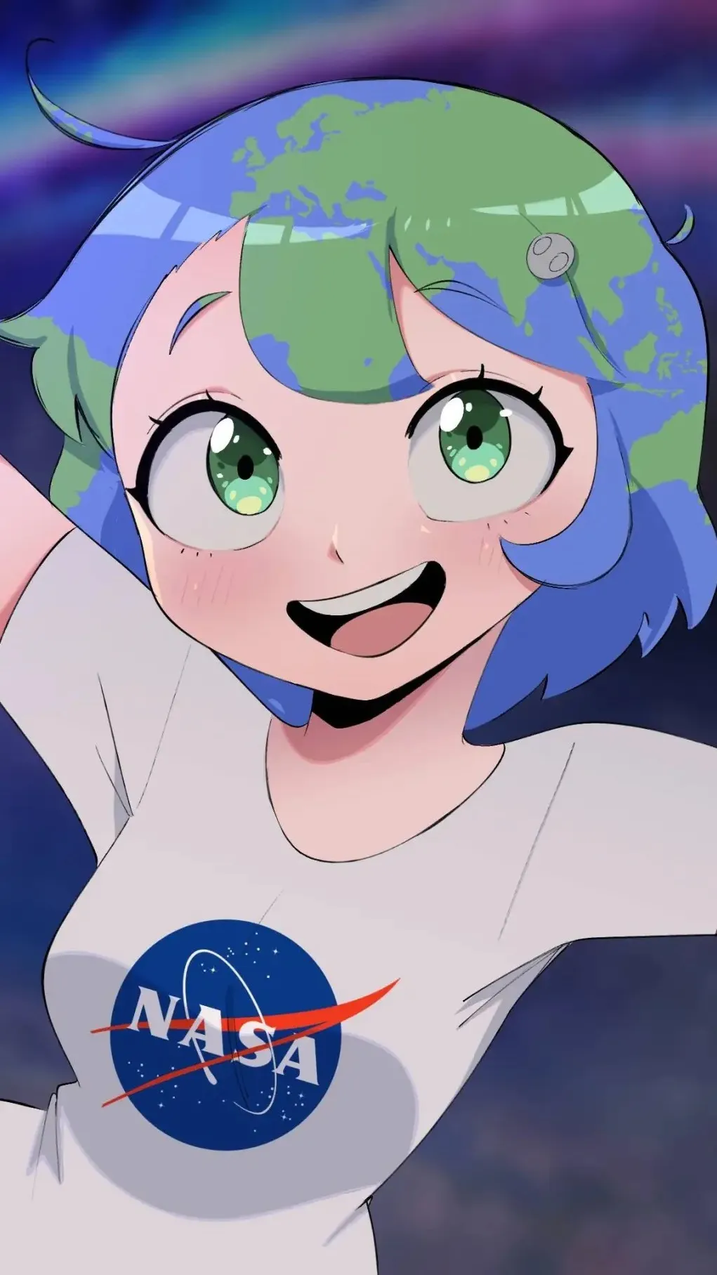 ai character: Earth-chan background