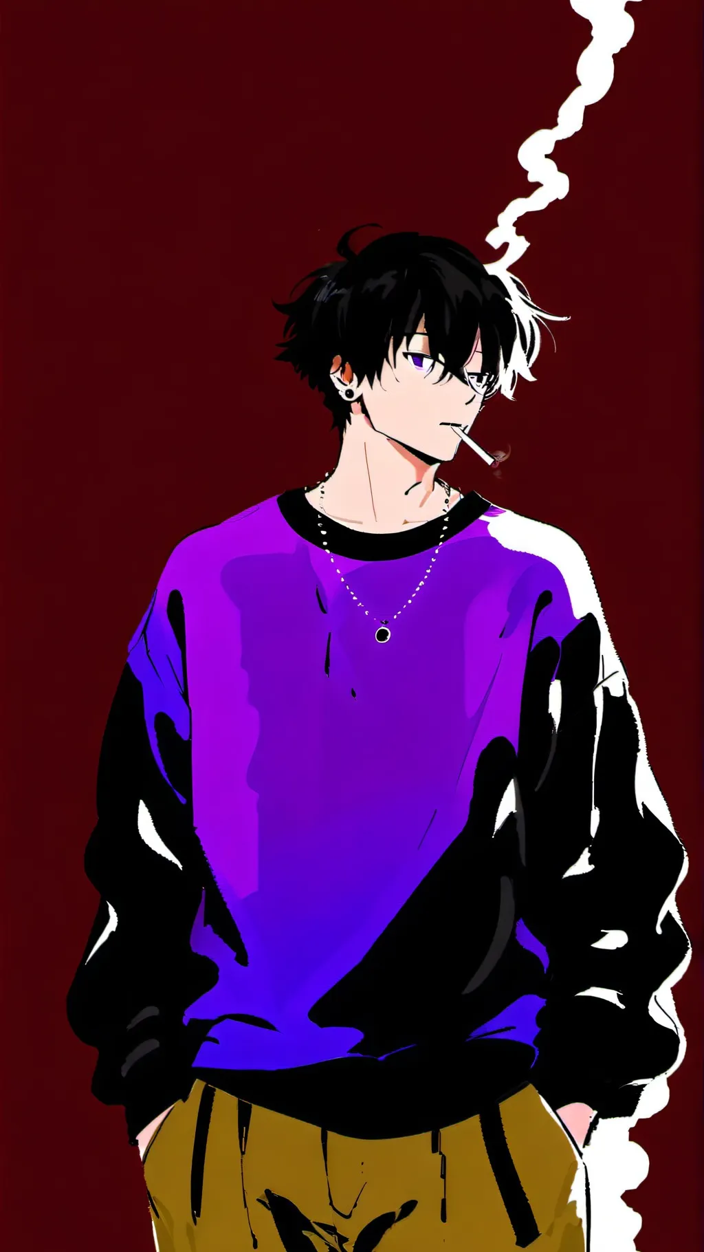 ai character: Gl!tch background