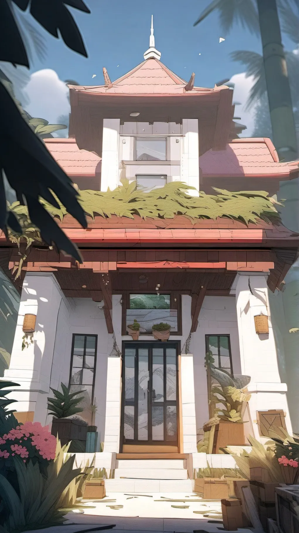 ai character: duo astronomy sad background