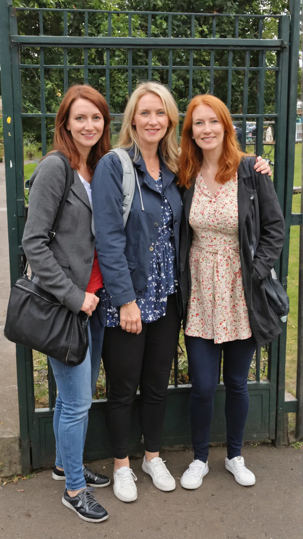 ai character: School Gate background