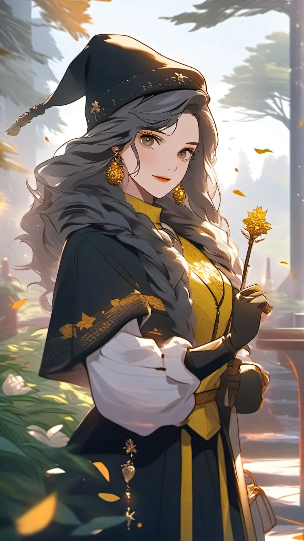 ai character: Helga Hufflepuff background