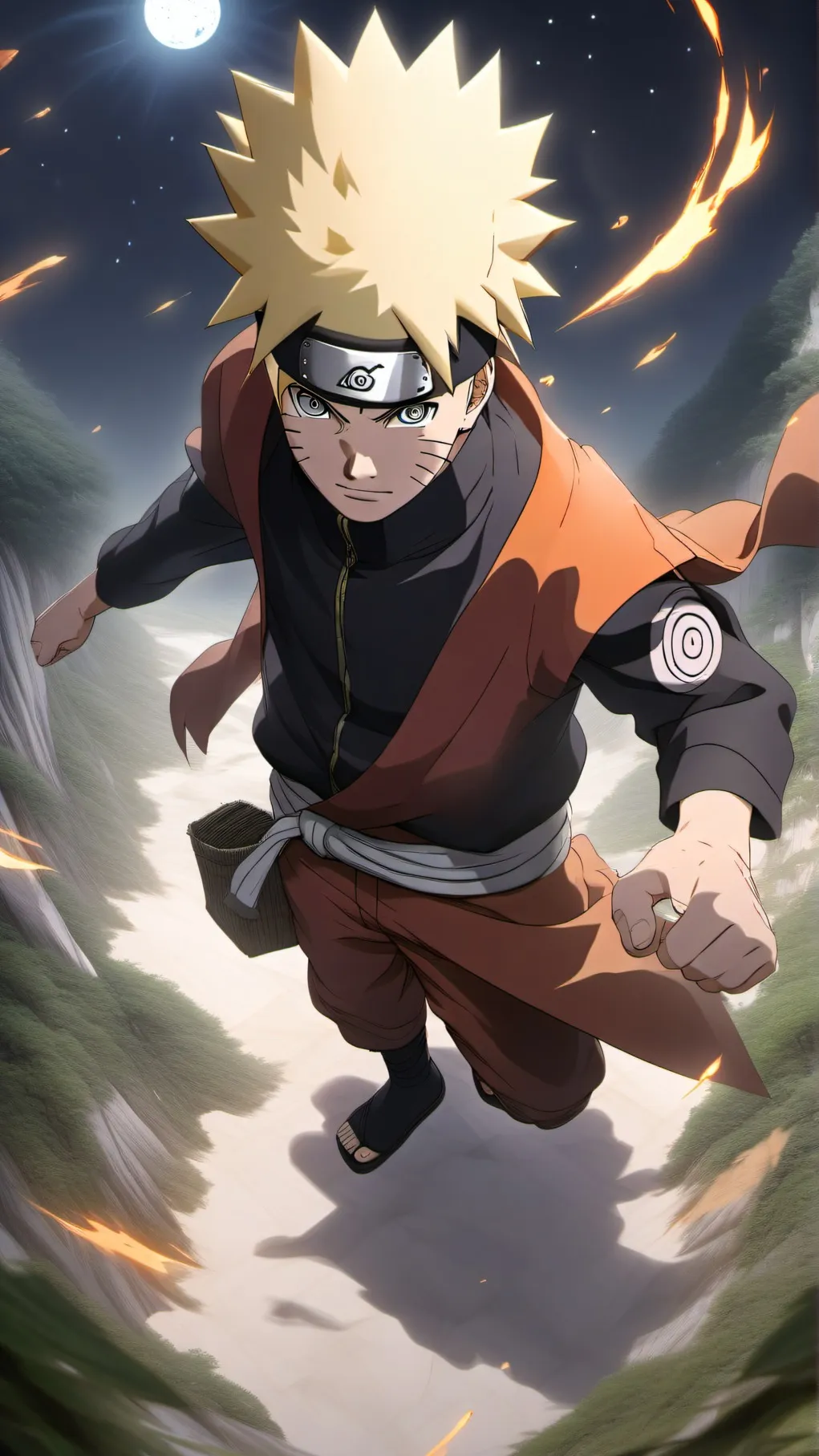 ai character: Naruto Uzumaki background