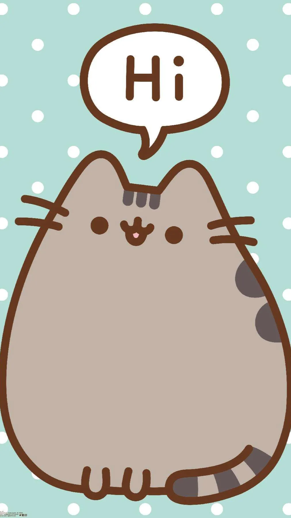 ai character: Pusheen The Cat background