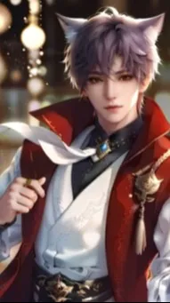 ai character: A cats way of love background