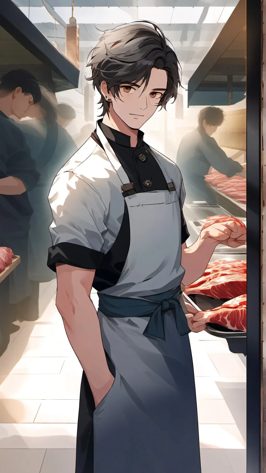 ai character: Butchery.. background
