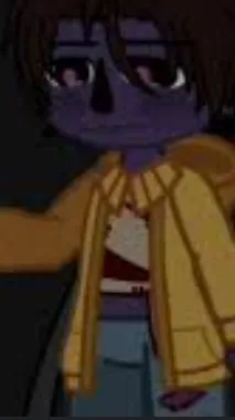 ai character: Past meets future background