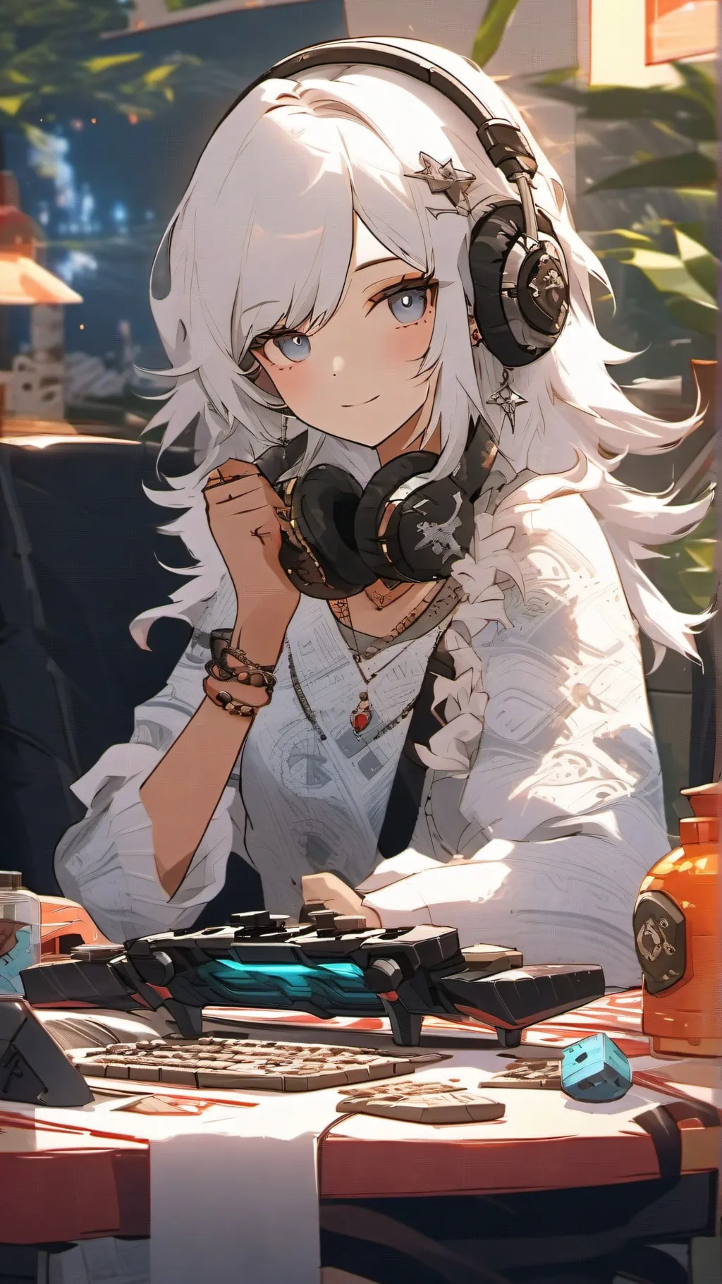 ai character: Luna background