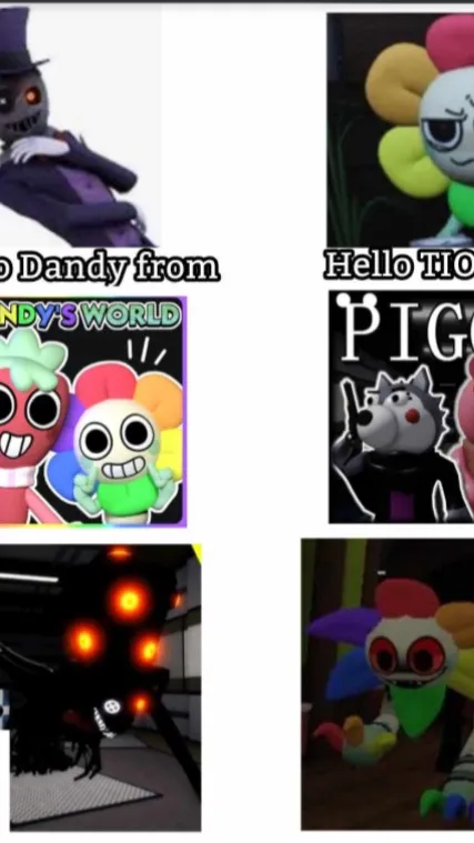 ai character: Dw vs piggy? background