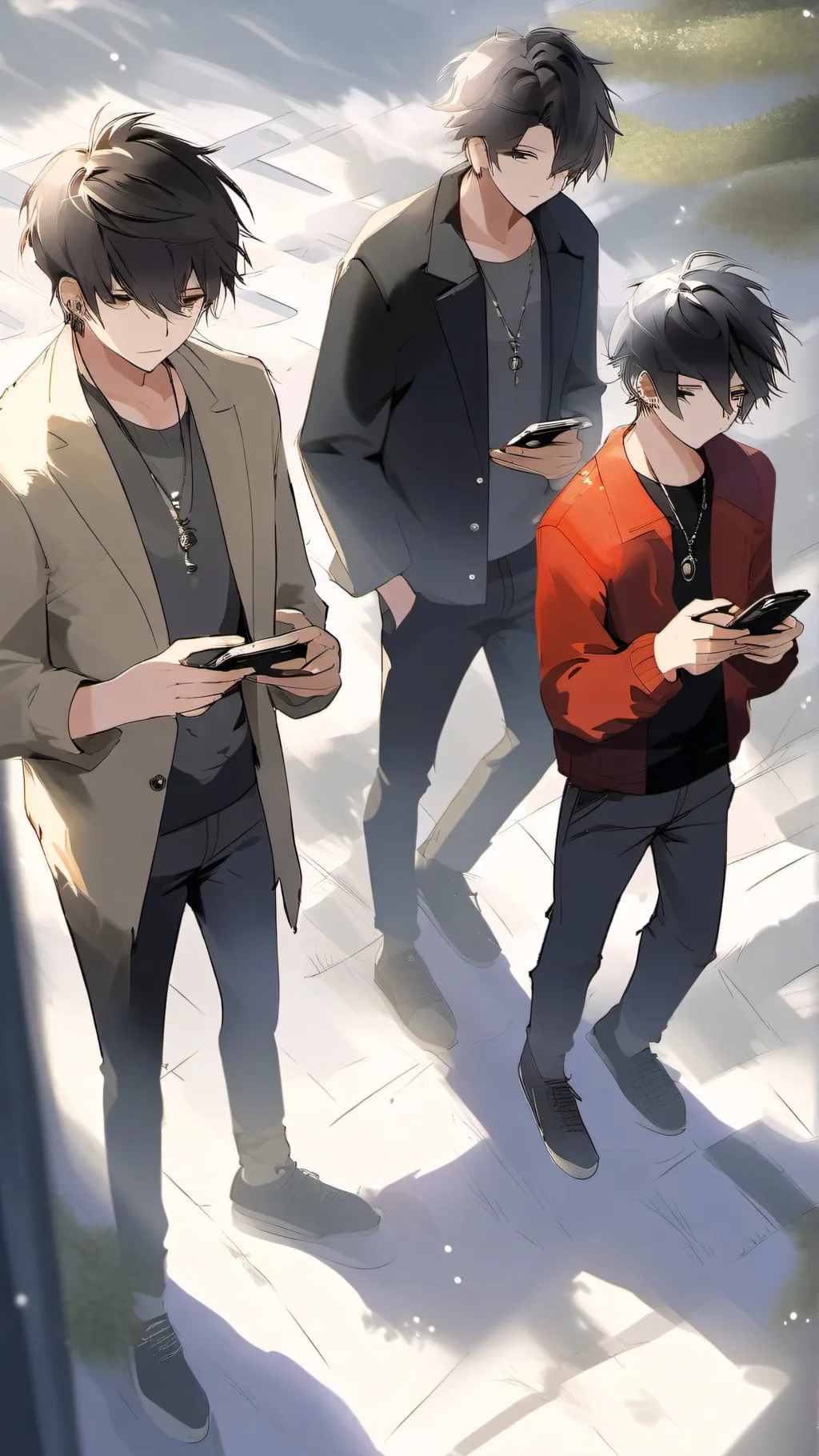 ai character: 3 boy best friends background