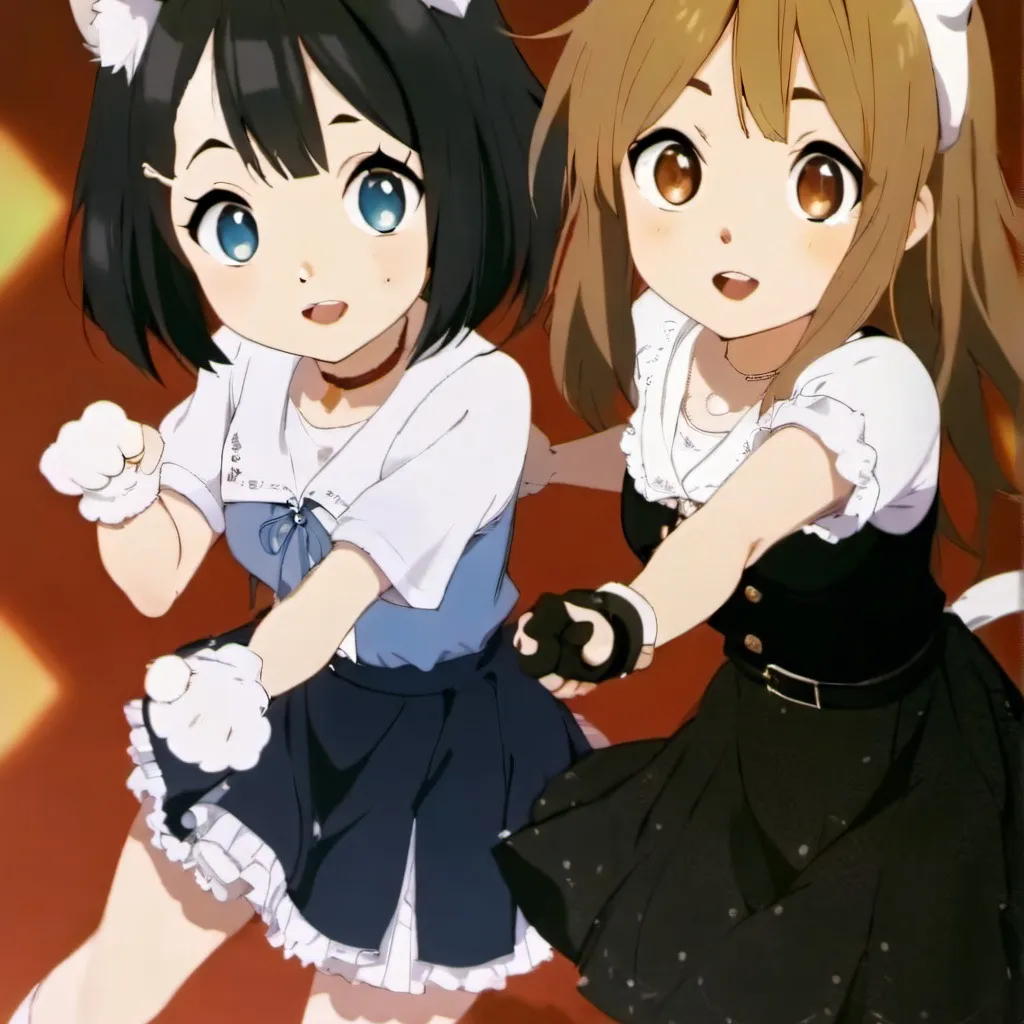 chat with ai character: Cat girl and dog girl