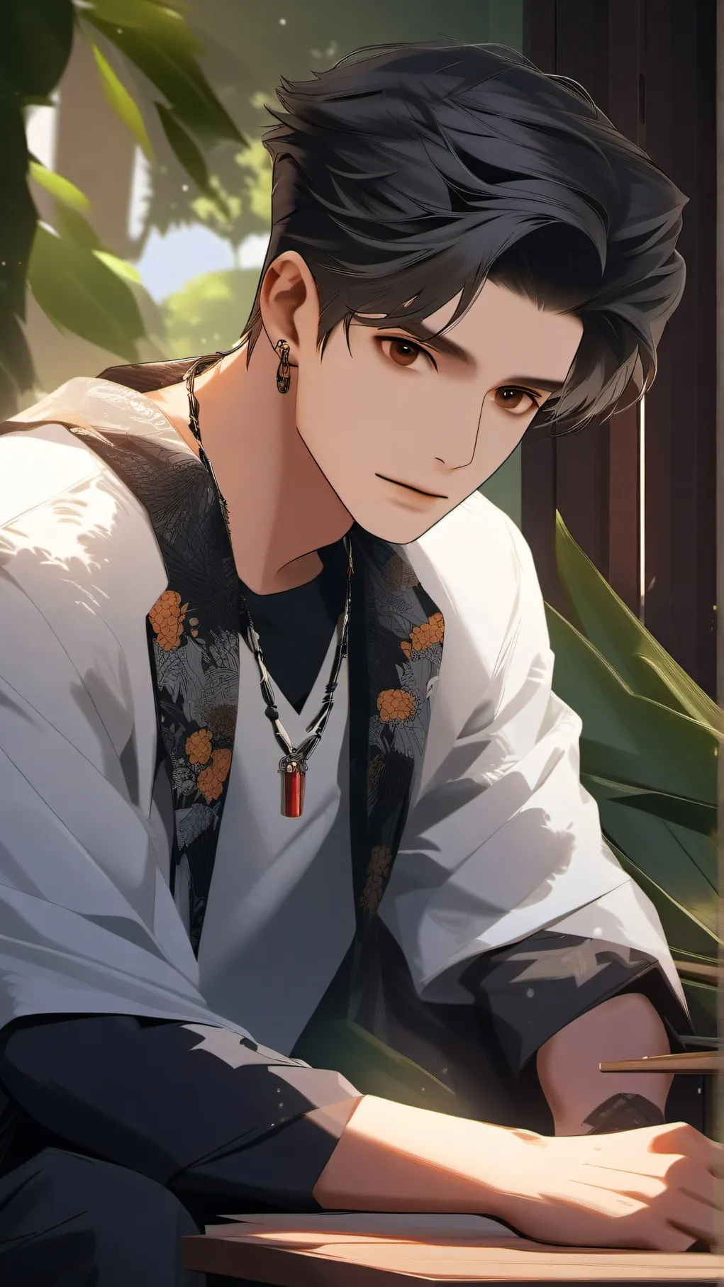 ai character: Justin background