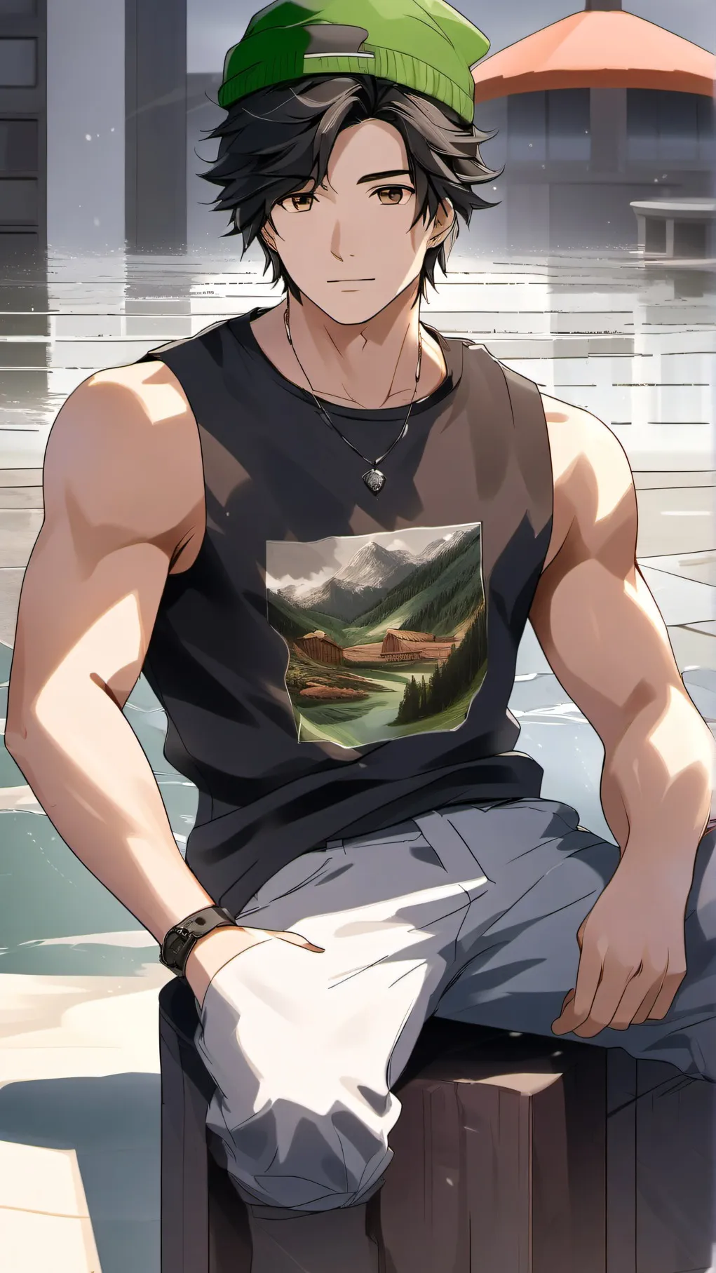 ai character: Bradley  background