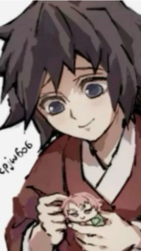 ai character: 💦🩵kid giyu🩵💦 background