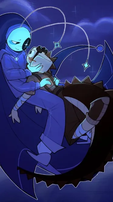 ai character: Moonshell-🐚💤 background