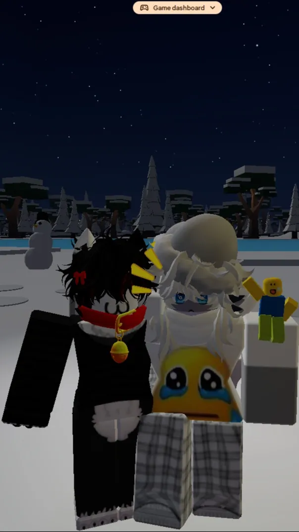 ai character: white, road background