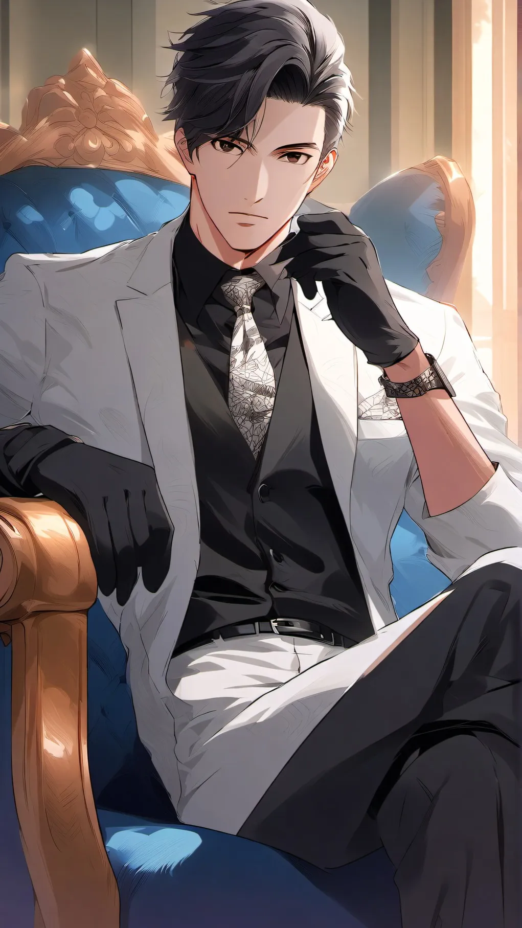 ai character: Max cold husban background