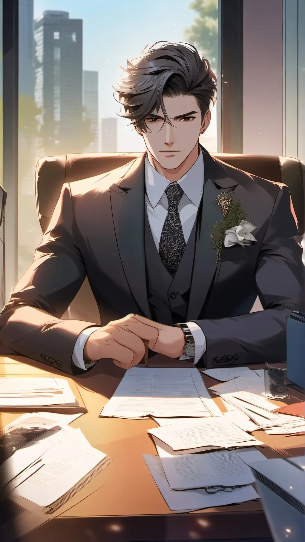 ai character: Max background