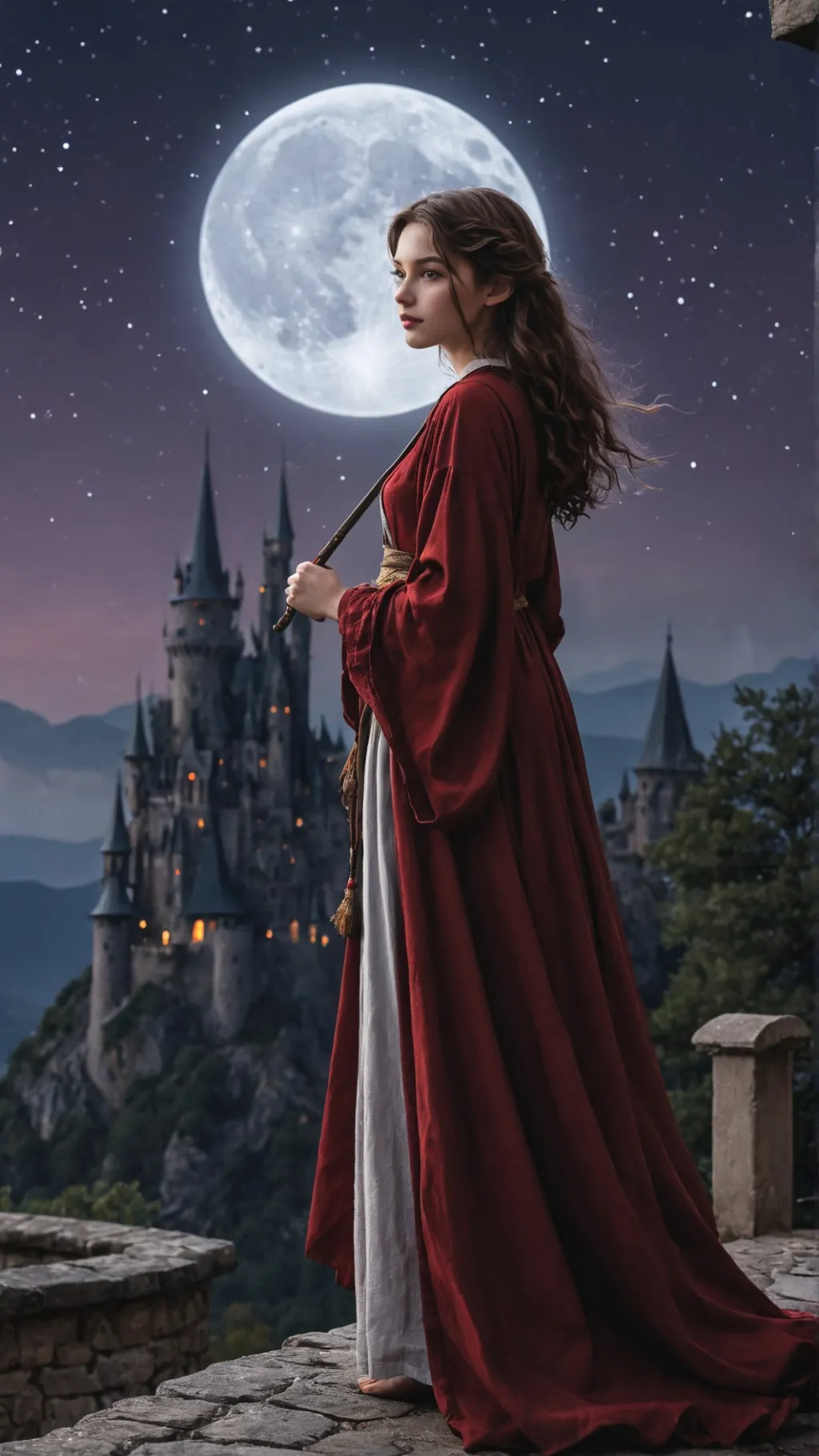 ai character: DARK emily background