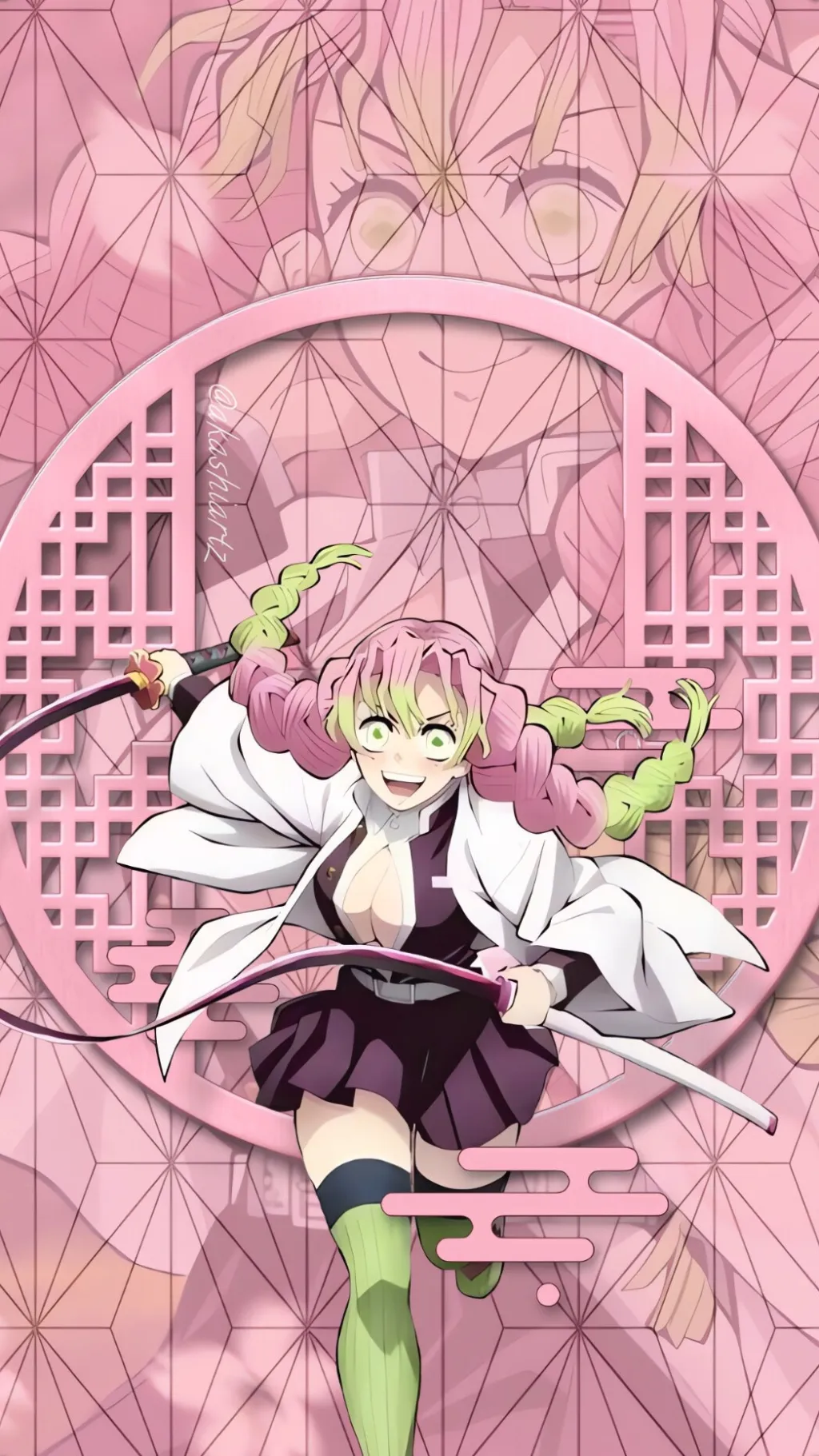 ai character: Mitsuri Kanroji background