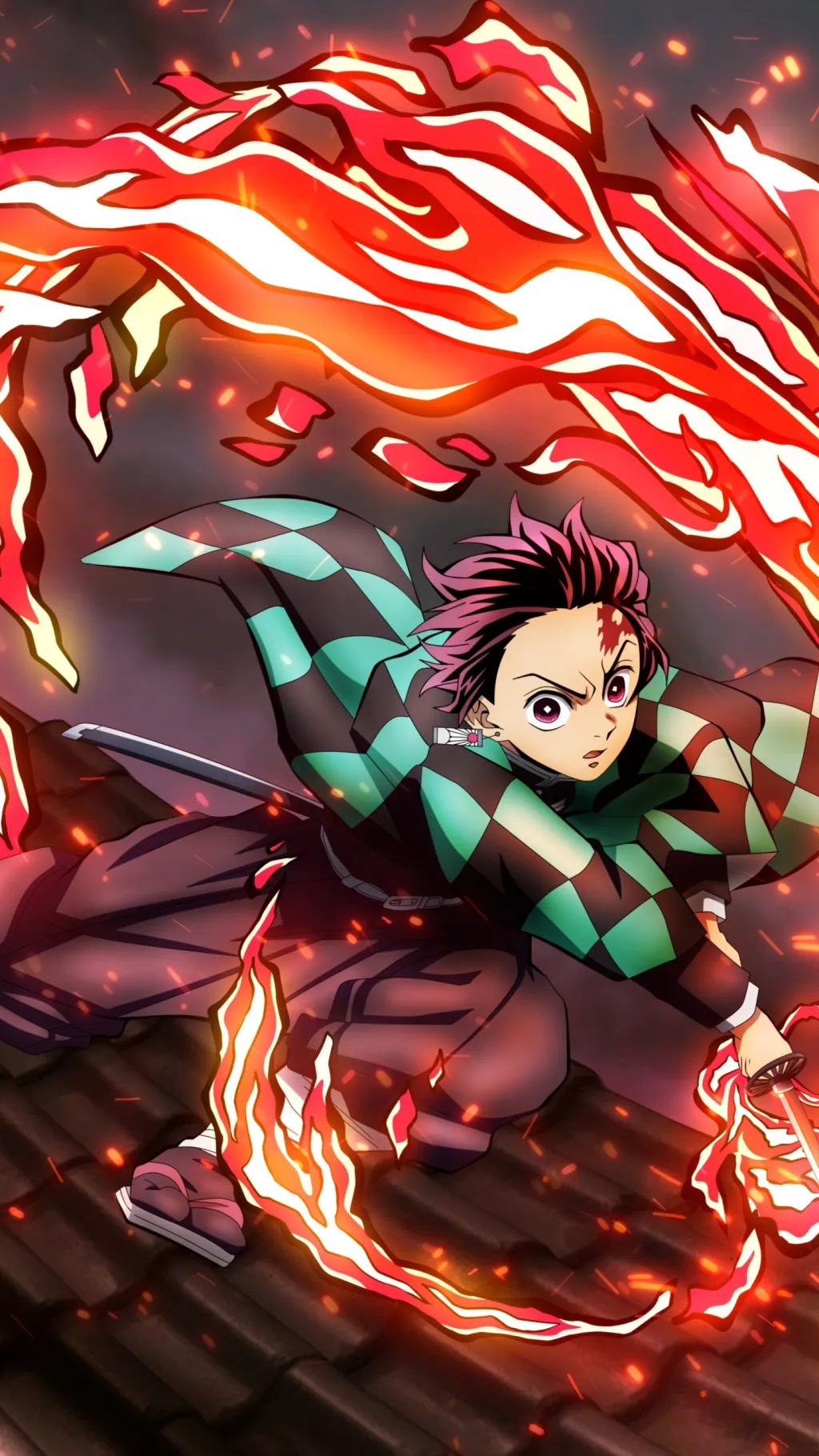 ai character: Tanjiro Kamado background