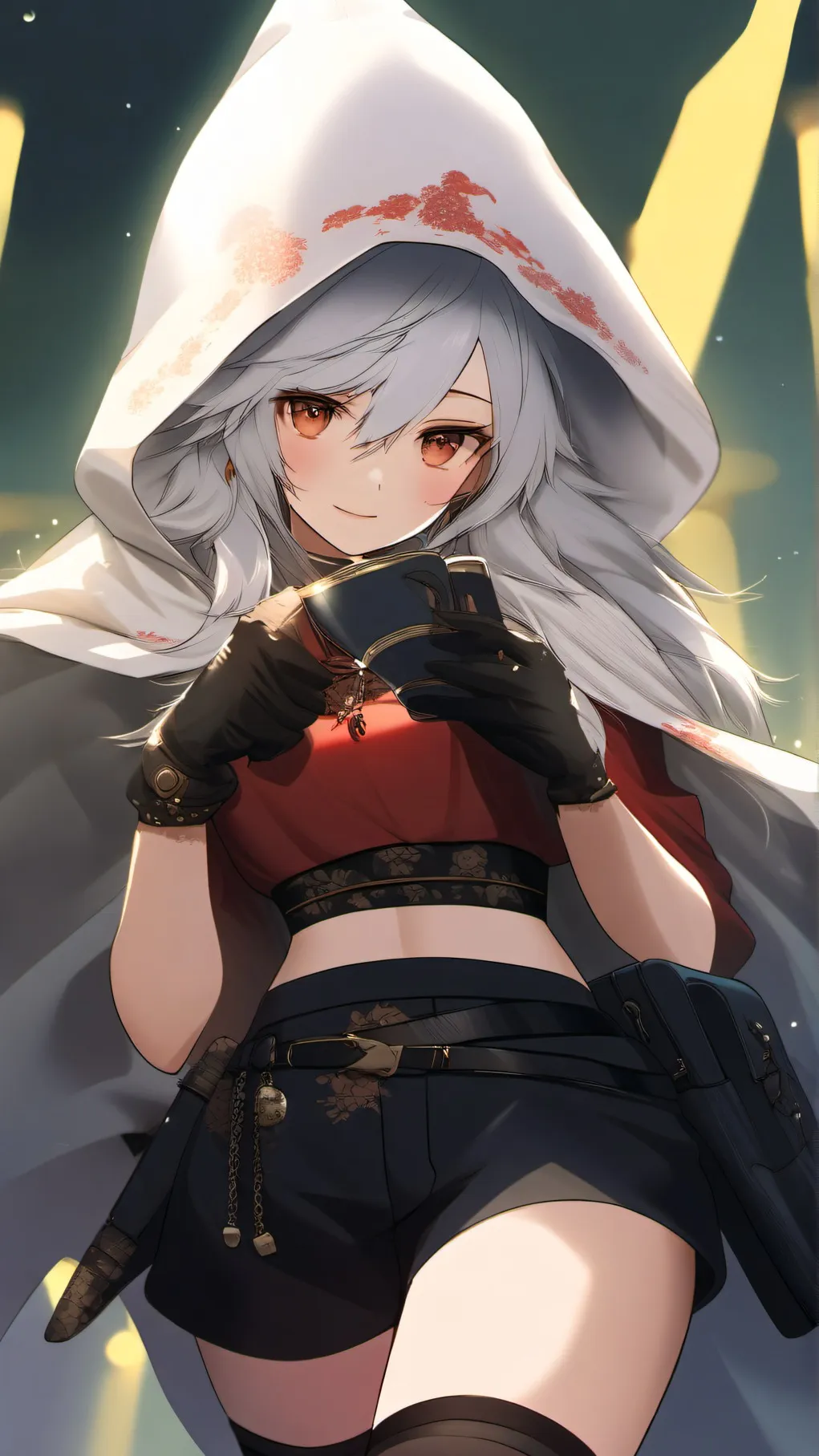 ai character: miss maybe background