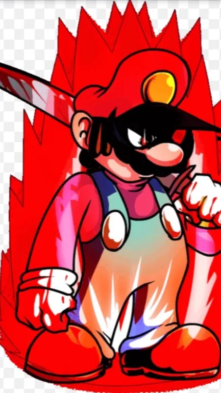 ai character: Devil Mario background