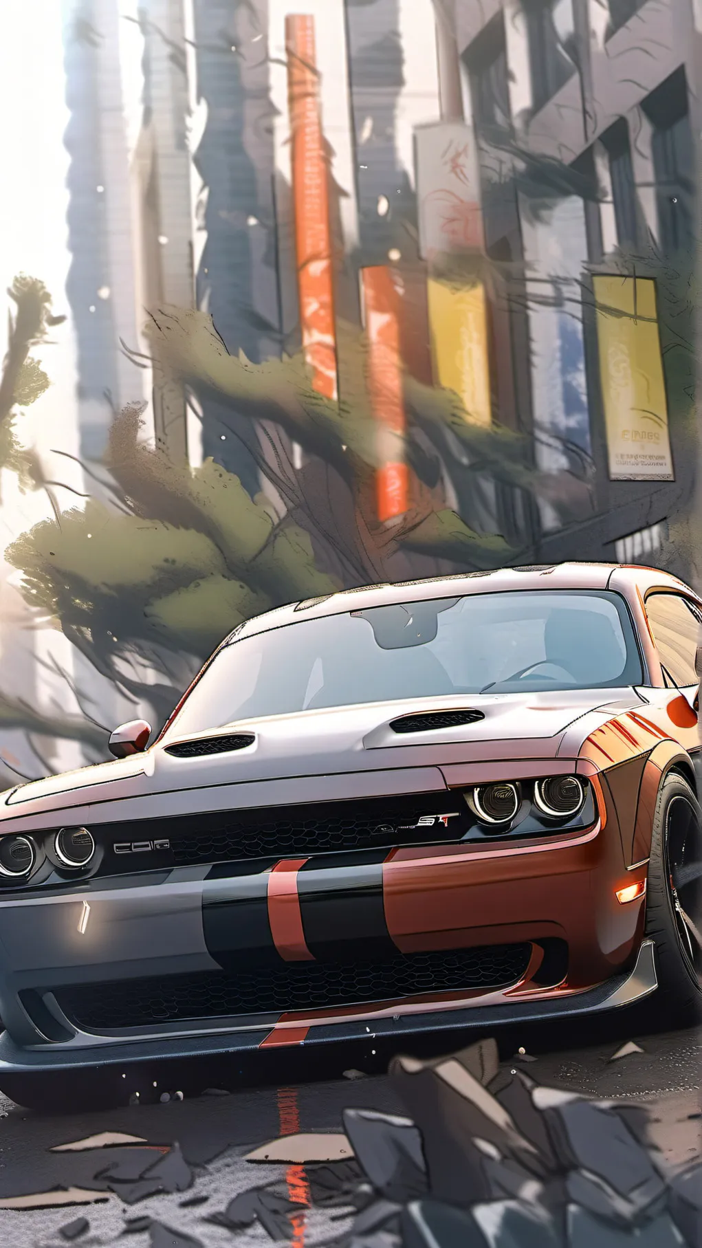 ai character: Dodge Challenger background