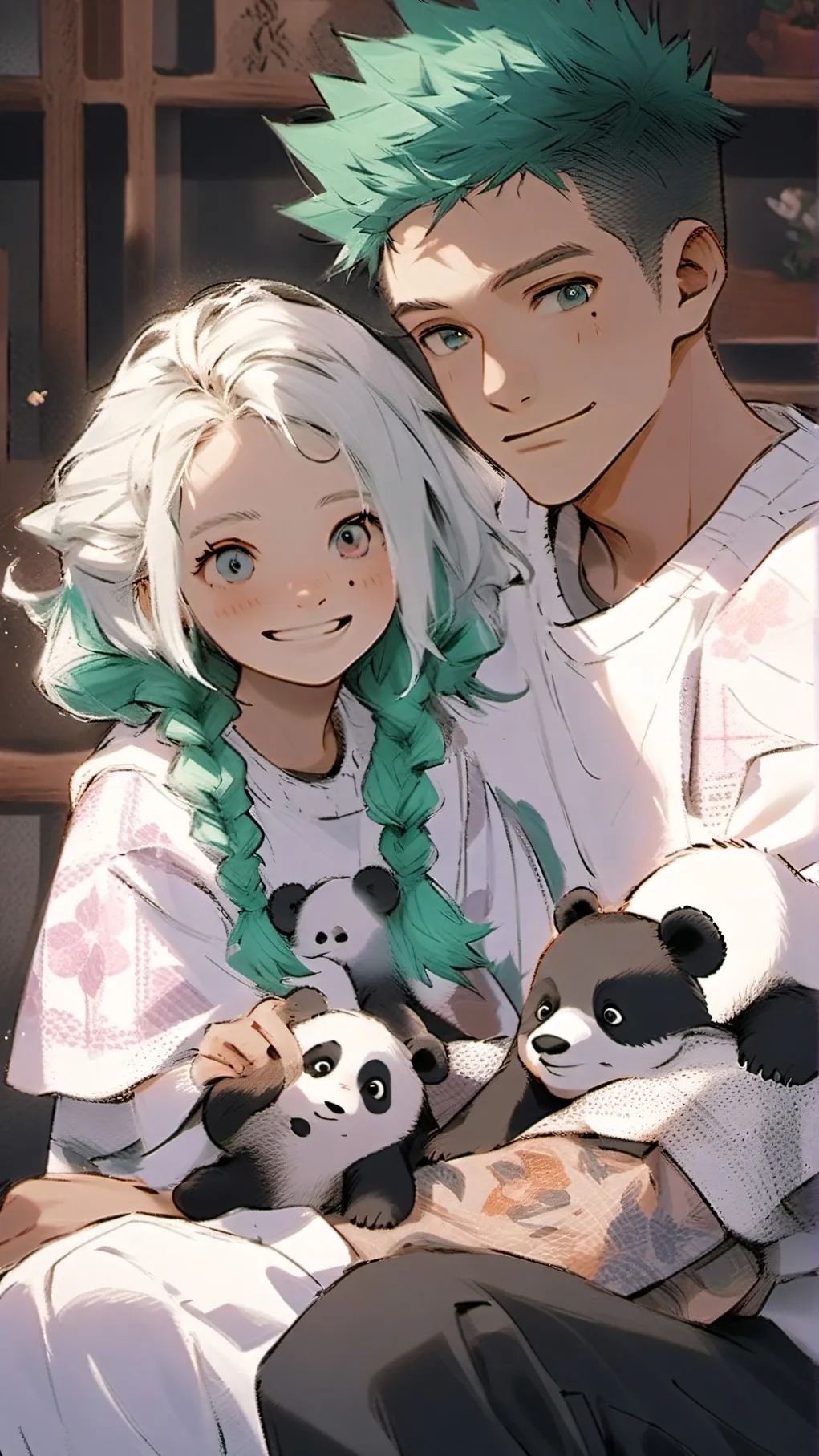 ai character: BakuDeku family background