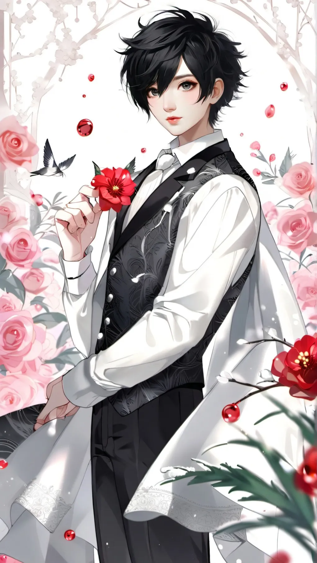 ai character: Prom King background