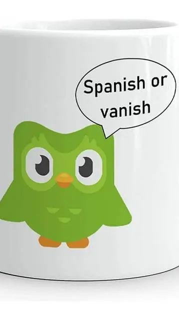 ai character: D u o l i n g o 🤯 background