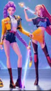 ai character: KPop Demon Hunters background