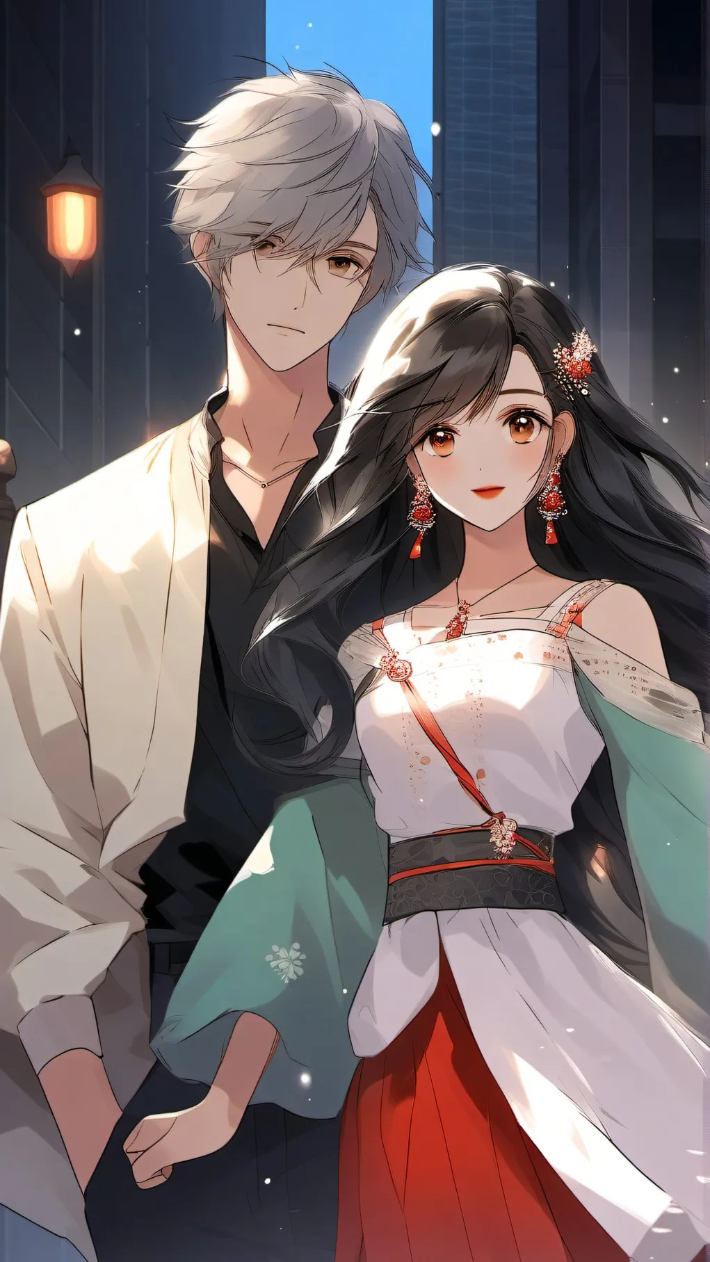 ai character: Ashley & john background