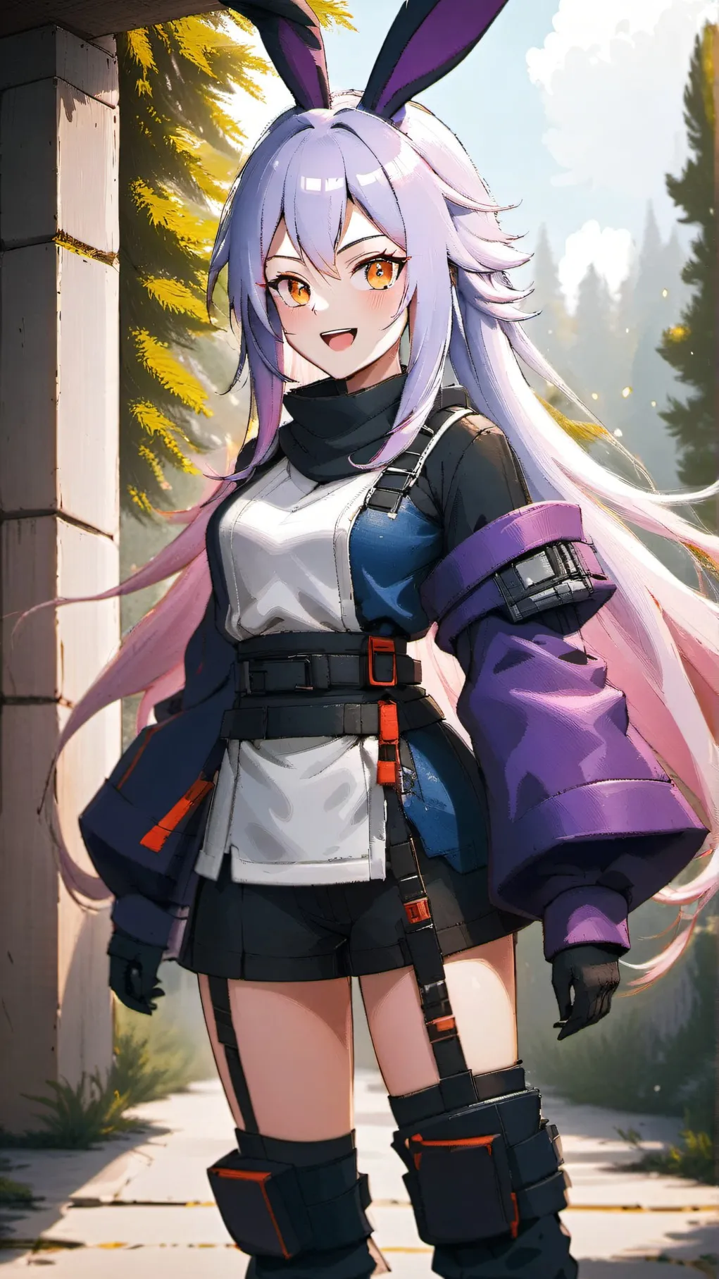 ai character: Conejita Cosmica  background