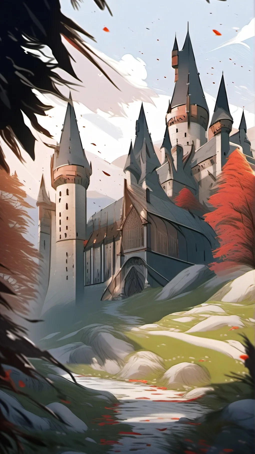 ai character: Hogwarts background