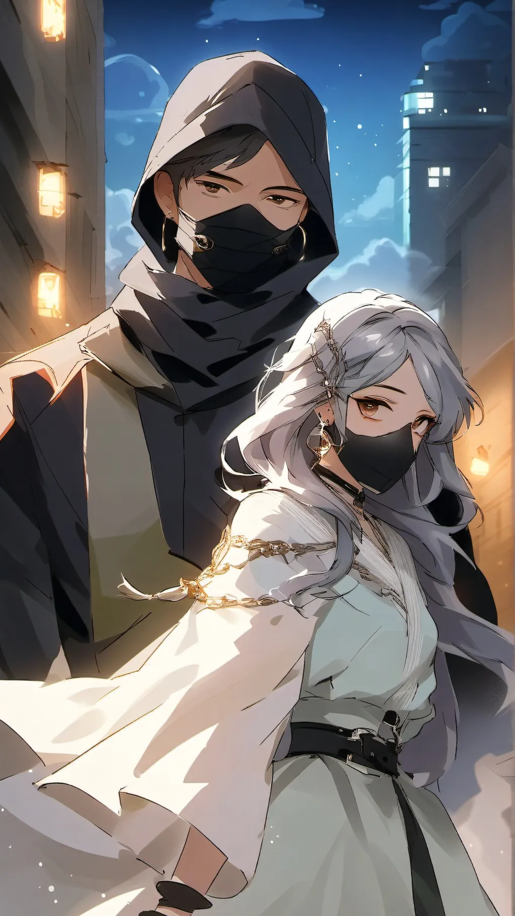 ai character: Santiago and lily background