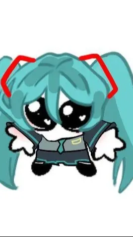 ai character: Miku :3 background