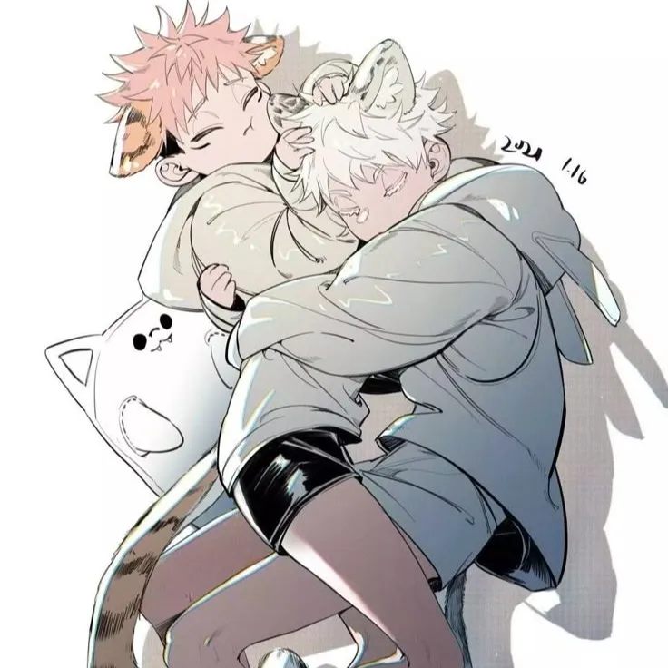 chat with ai character: GojoxYuji hybrids!