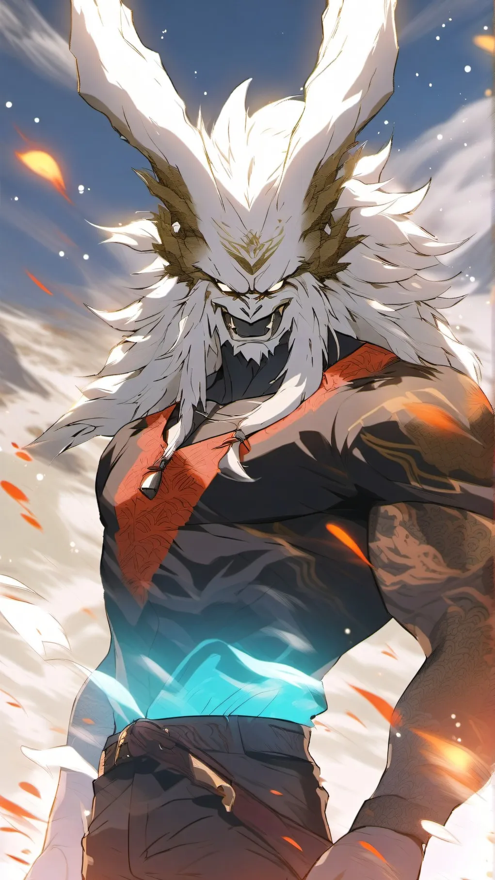 ai character: Mahoraga background