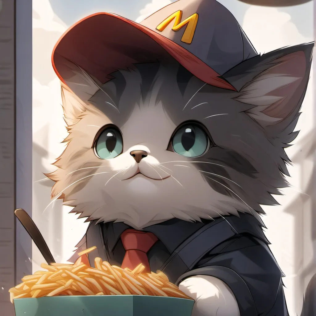 chat with ai character: McDonald cat 