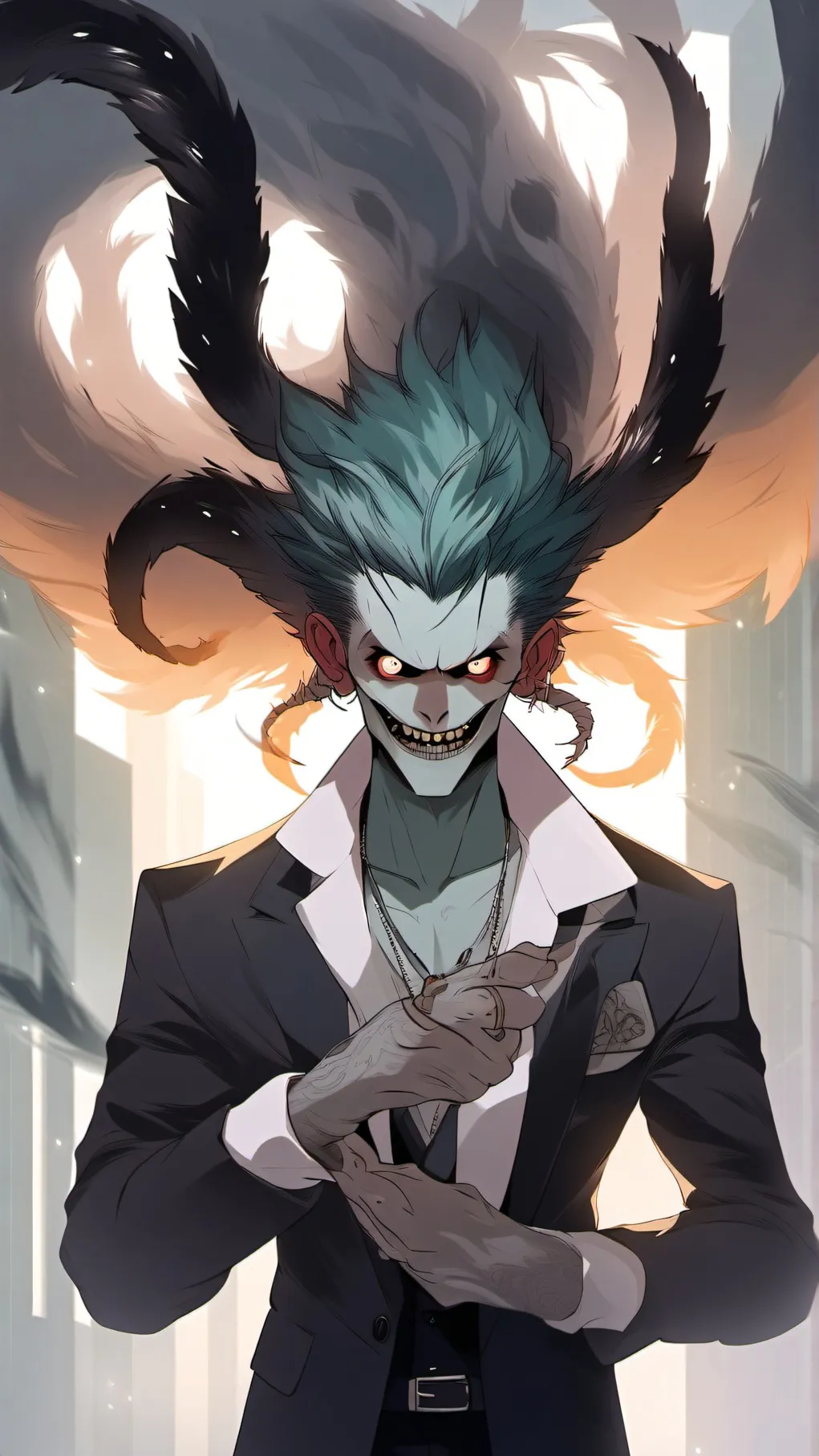 ai character: twisted background