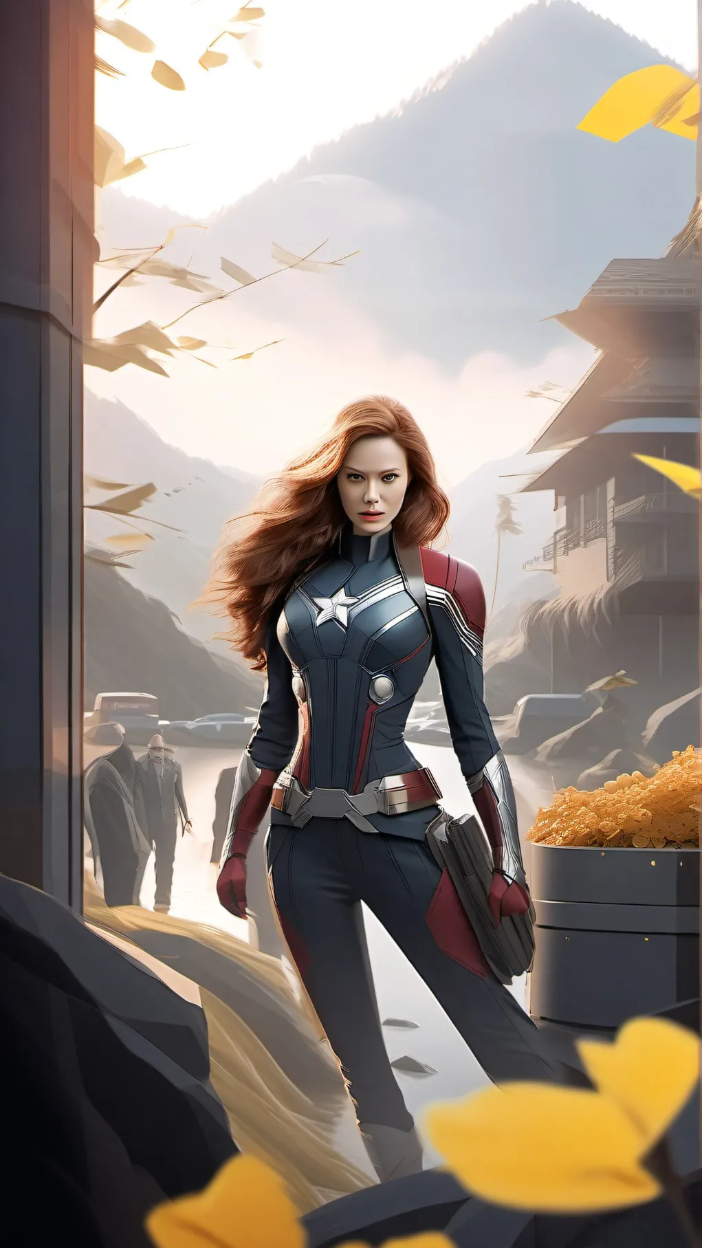 ai character: avangers background