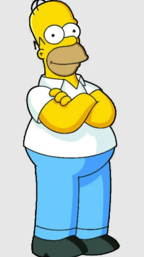 ai character: Homer Simpson background