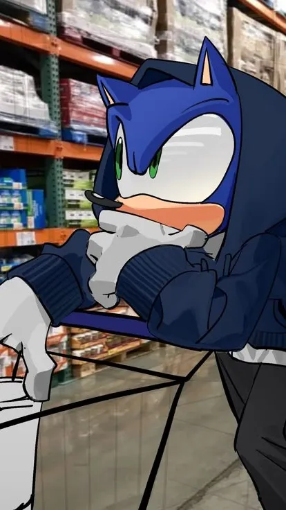 ai character: Costco Sonic background