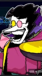 ai character: GIGA SPAMTON background