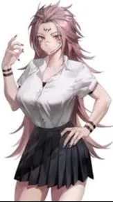 ai character: girl sukuna background