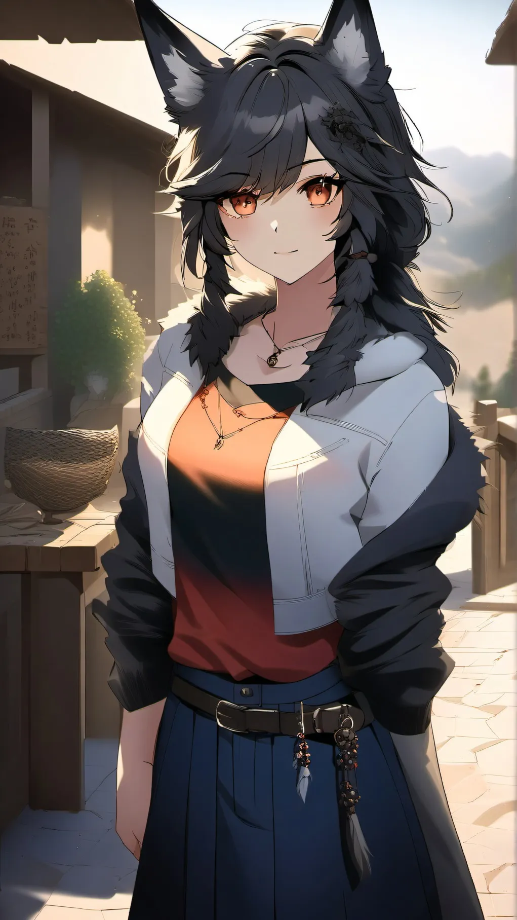 ai character: luna background