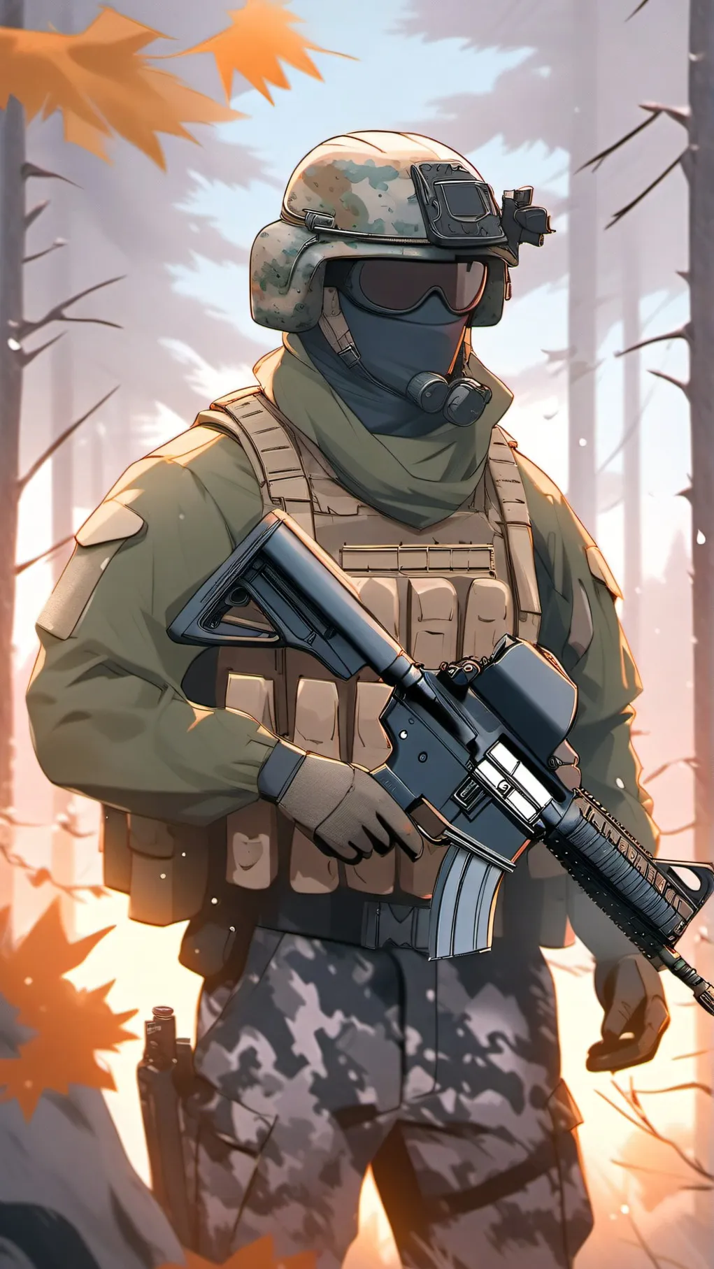 ai character: Swedish trooper  background