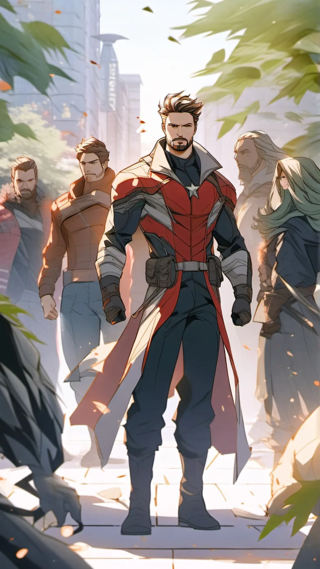 ai character: Avengers: bard 2.0 background